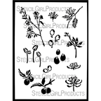 StencilGirl Wild Fruit and Petals Stencil ll1076