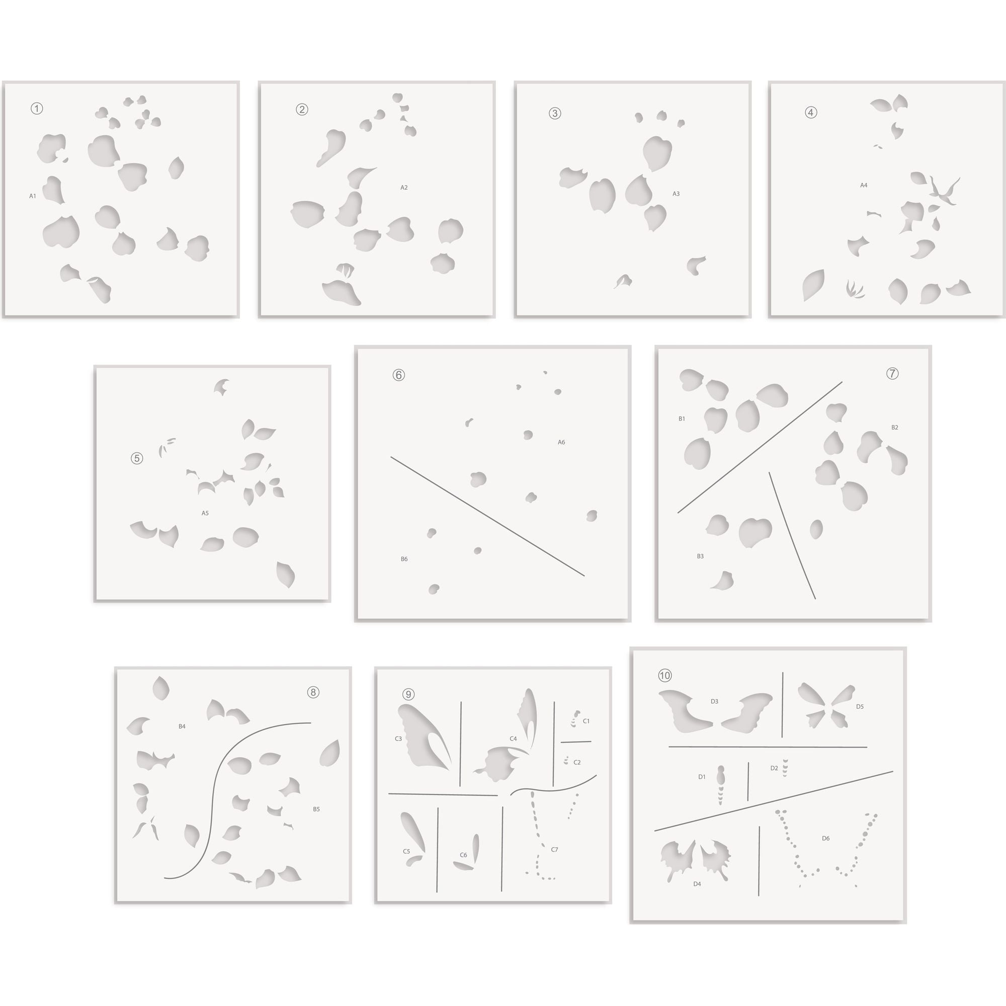 Altenew Flutter & Bloom Simple Coloring Stencils alt10040 product image