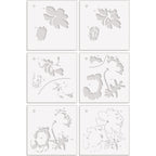 Altenew Stencil Art White Cap Peonies Layering Stencils alt10228 product image