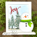 Simon Says Stamp Stitching Snowman Wafer Dies s1102 DieCember Holiday Card