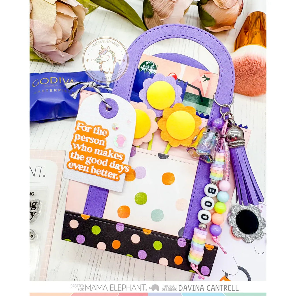 Mama Elephant Market Tote Creative Cuts Steel Dies