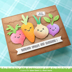 Lawn Fawn Stitched Root Veggies Dies lf3374 Sending Smiles