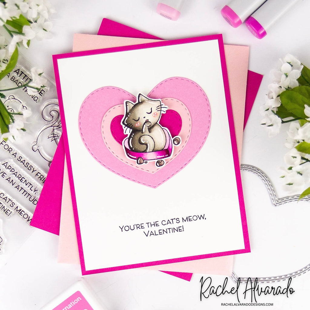 Simon Says Stamp Stitched Rounded Hearts Wafer Dies 1567sd Heart to Heart