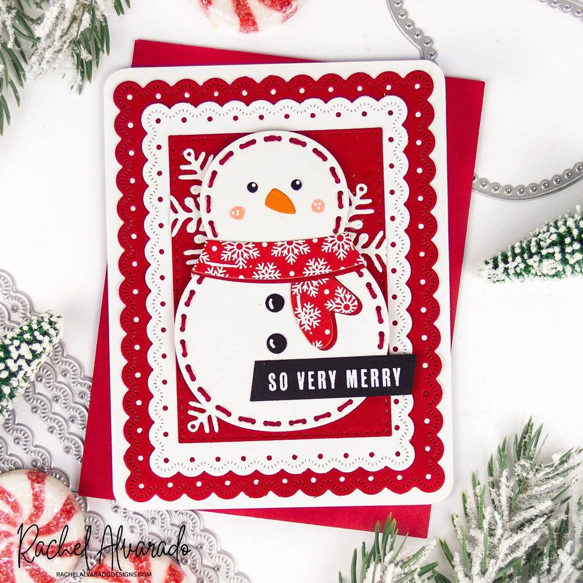 Simon Says Stamp Stitching Snowman Wafer Dies s1102 DieCember Holiday Card | color-code:ALT02