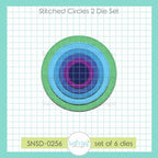 Sweet 'N Sassy Stitched Circles 2 Dies snsd-0256