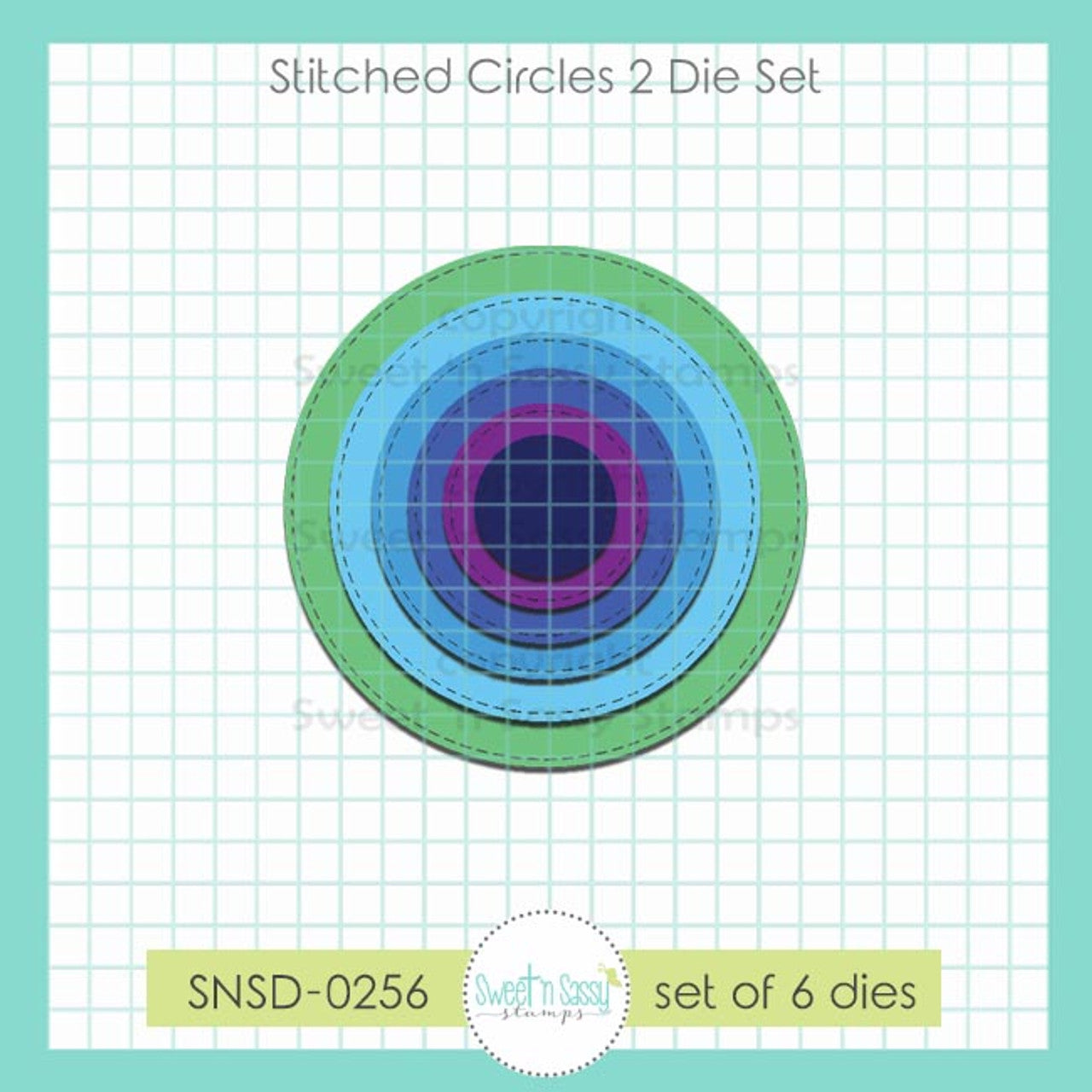 Sweet 'N Sassy Stitched Circles 2 Dies snsd-0256