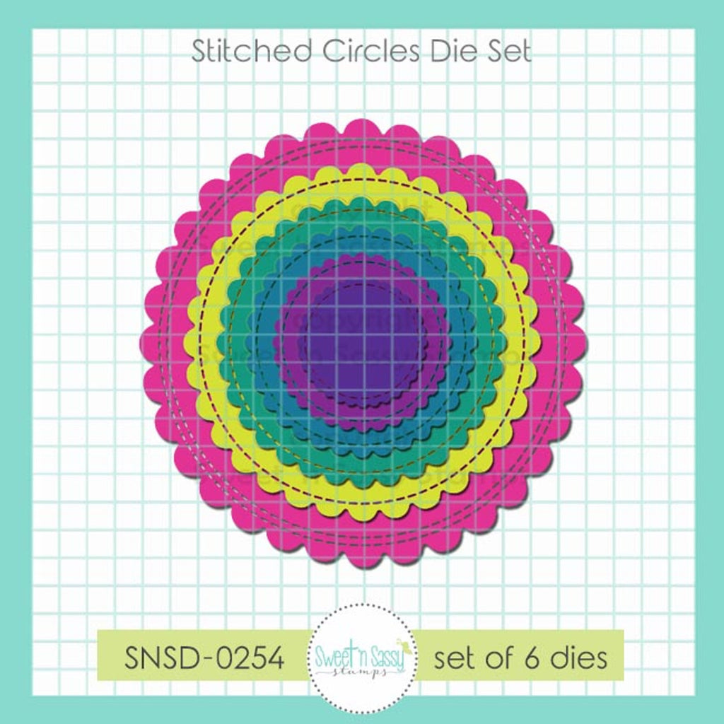 Sweet 'N Sassy Stitched Circles 1 Dies snsd-0254
