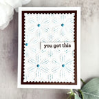 Simon Says Stamp Embossing Folder Stitched Flowers sf497 STAMPtember You Got This Card | color-code:ALT04