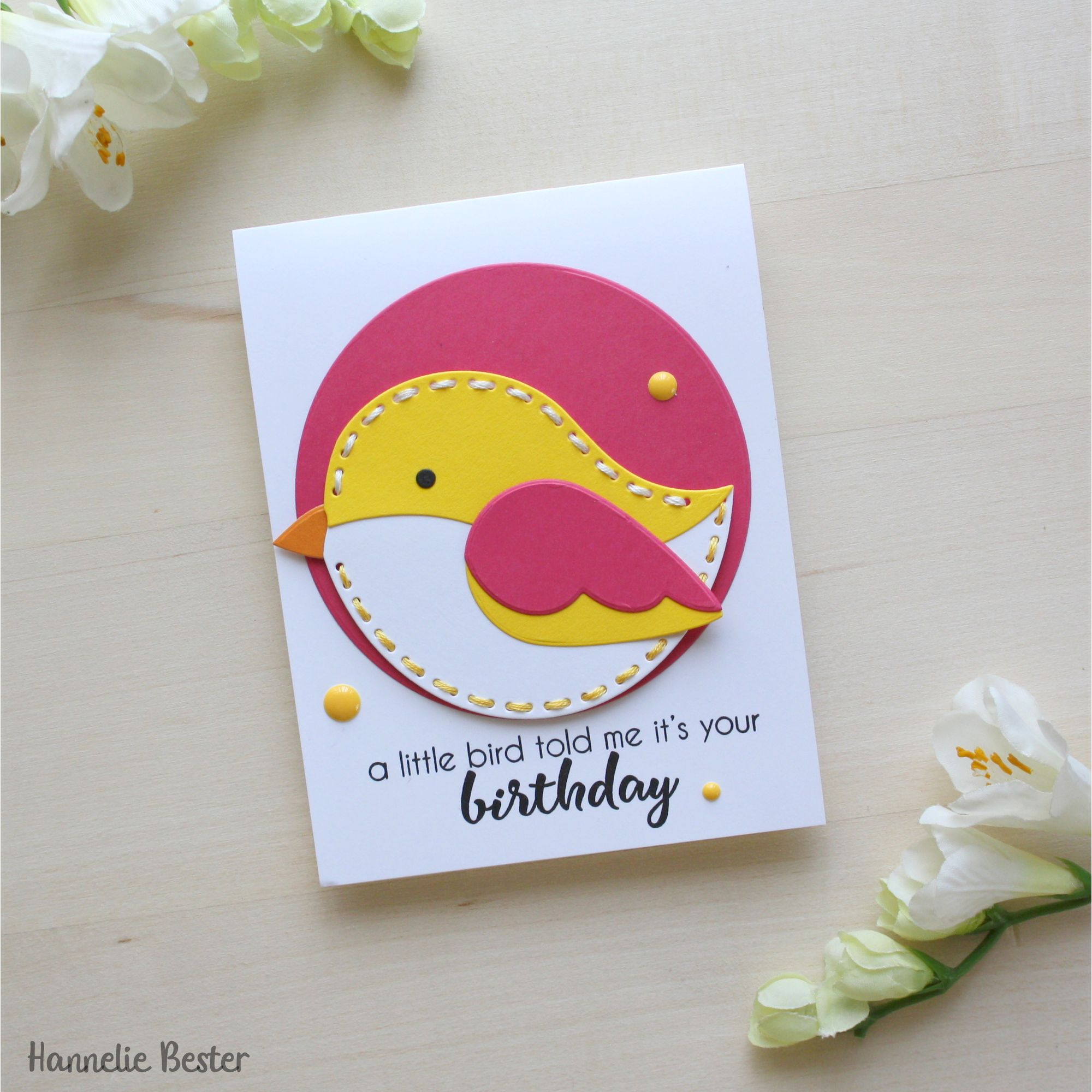 Simon Says Stamp Stitching Birdie Wafer Dies s1105 DieCember Birthday Card | color-code:ALT01