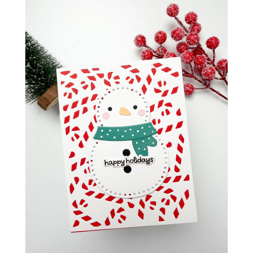 Simon Says Stamp Stitching Snowman Wafer Dies s1102 DieCember Holiday Card