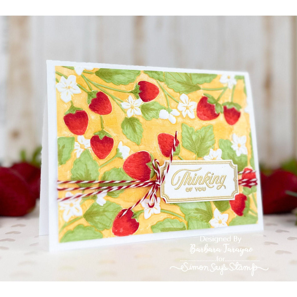 Simon Says Stamp Embossing Folder And Dies Strawberry Fields sfd321 Out Of This World