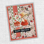 Paper Rose Strawberry Friends Basics 12x12 Paper 34884