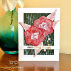 Simon Says Stamp Embossing Folder Streaming sf406 Be Bold Hugs Card