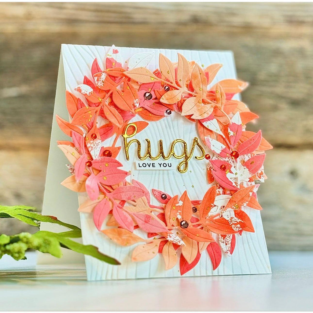 Simon Says Stamp Embossing Folder Streaming sf406 Be Bold Hugs Card