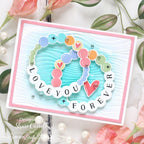 Simon Says Stamp Embossing Folder Streaming sf406 Be Bold Friend Card 