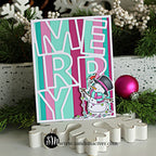 CZ Design Stripped Wafer Dies czd288 DieCember Holiday Card