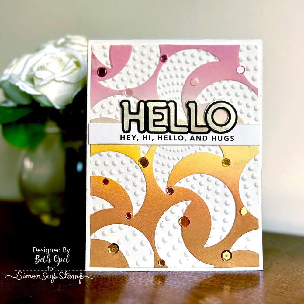 Simon Says Stamp Stromanthe Wafer Dies 1288mdc Favorite Things Hello Card