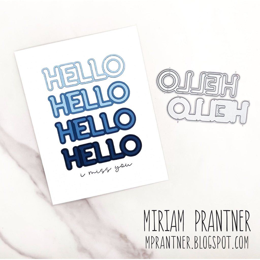 Simon Says Stamp Stromanthe Wafer Dies 1288mdc Favorite Things Hello Card | color-code:ALT03