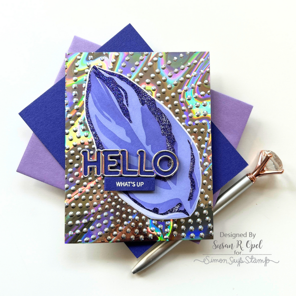 Simon Says Stamp Stromanthe Wafer Dies 1288mdc Favorite Things Hello Card