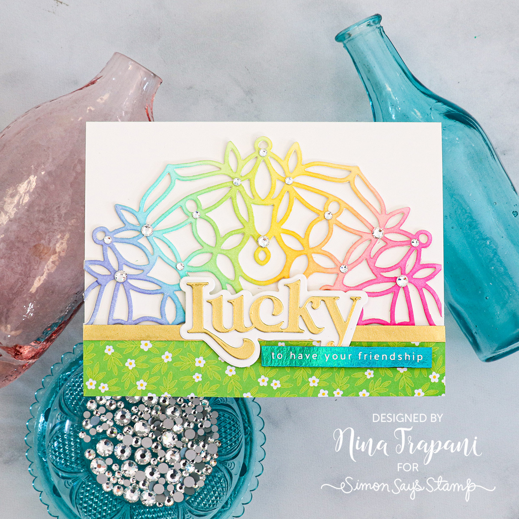 Simon Says Stamp Half Spring Floral Mandala Wafer Dies 1029sd Splendor Friend Card | color-code:ALT03