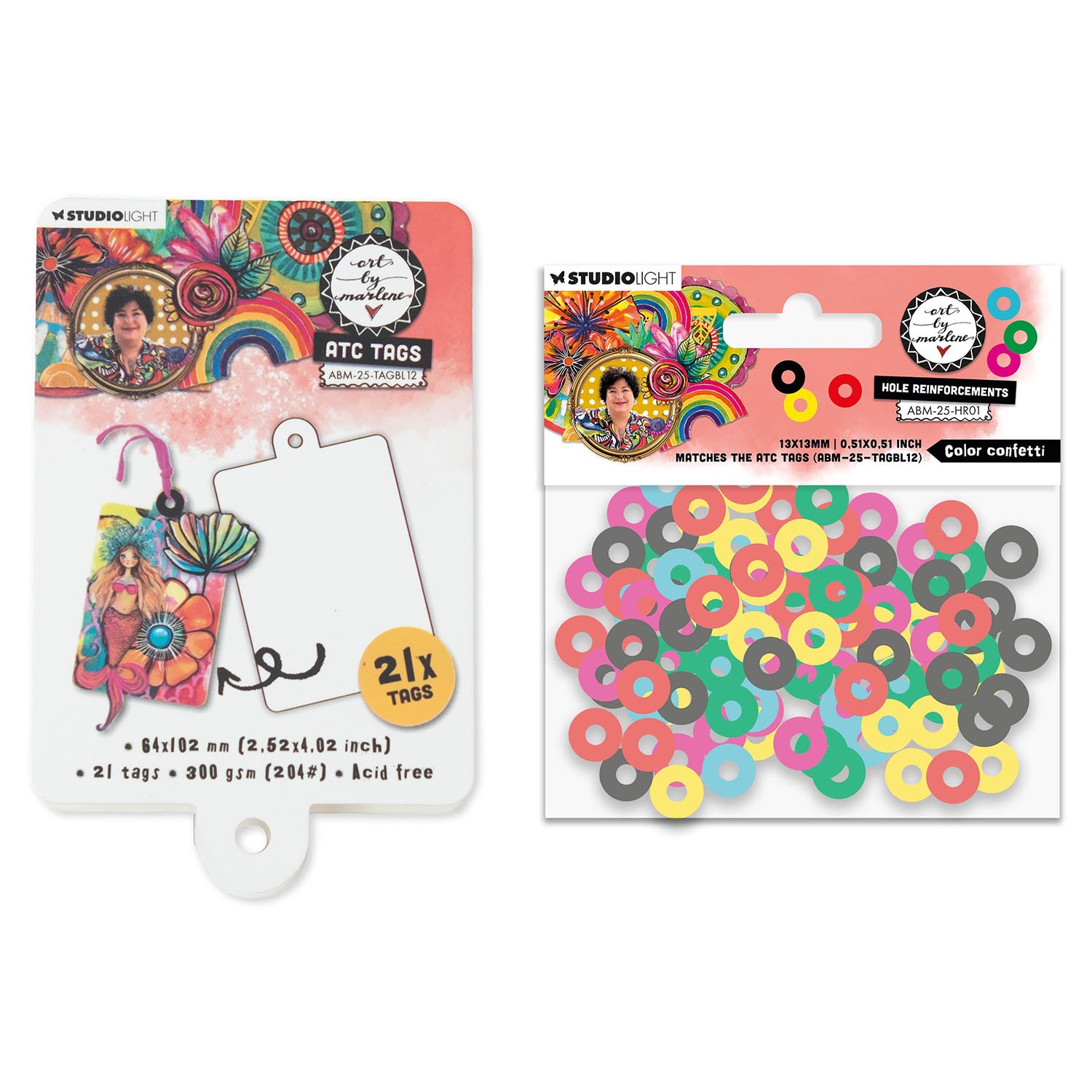 Studio Light ABM ATC Tags and Reinforcements Bundle
