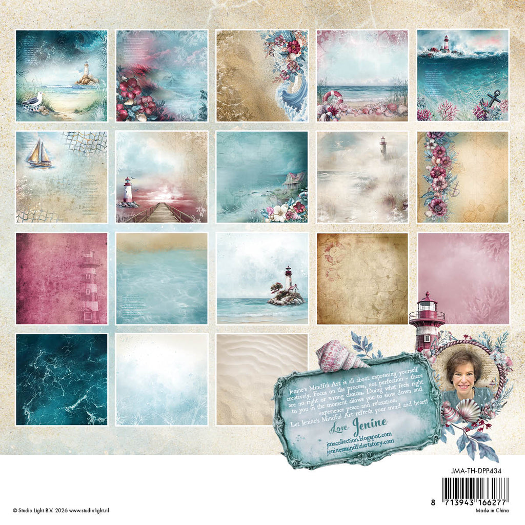Studio Light Backgrounds Tide of Hope 8x8 Paper Pad jma-th-dpp434 sheets
