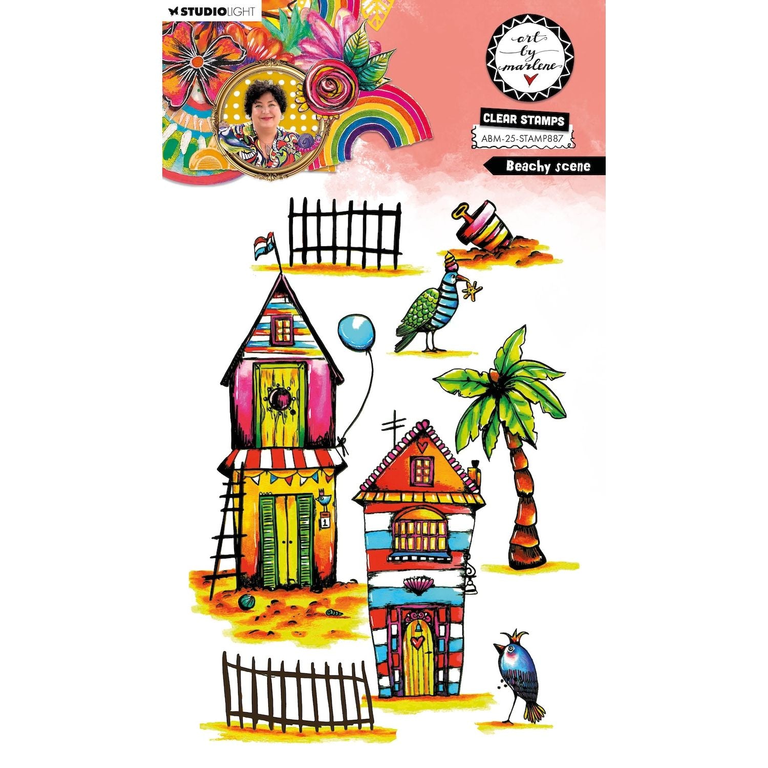 Studio Light Beachy Scene Clear Stamps abm-25-stamp887
