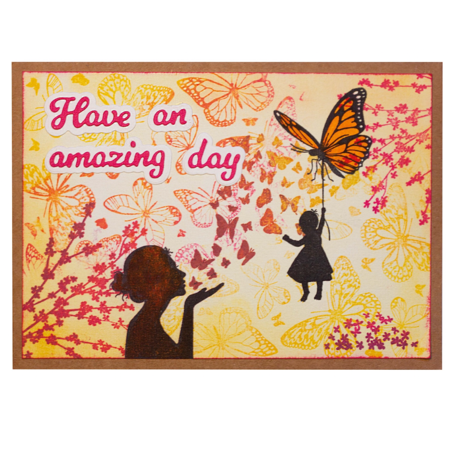 Studio Light Butterflies Background Essentials Clear Stamp sl-es-stamp919 have an amazing day