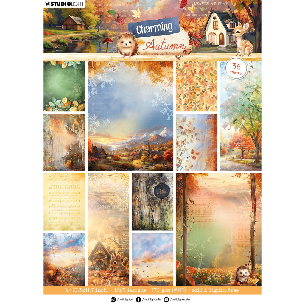 Studio Light Charming Autumn Background Paper sl-ca-dpp362