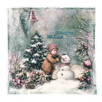 Studio Light Christmas Blush Backgrounds and Elements 8x8 Collage Paper Pad jma-cb-cpp391 snowman