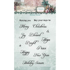 Studio Light Christmas Blush Holiday Wishes Clear Stamps jma-cb-stamp884