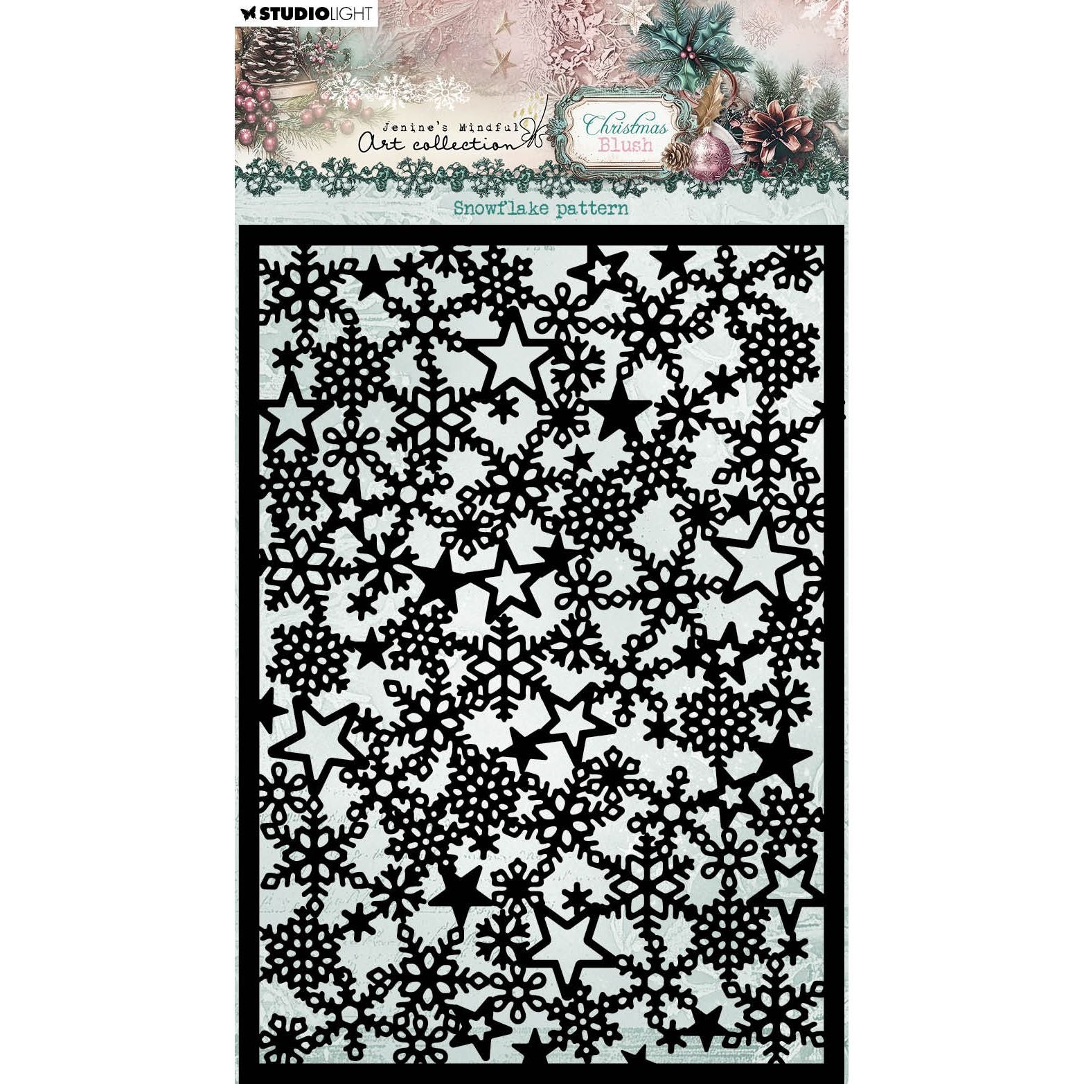 Studio Light Christmas Blush Snowflake Pattern Mask jma-cb-mask375