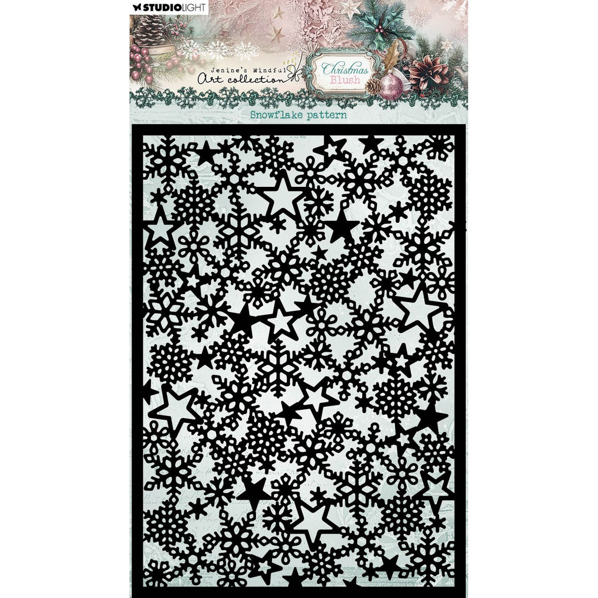 Studio Light Christmas Blush Snowflake Pattern Mask jma-cb-mask375 ...
