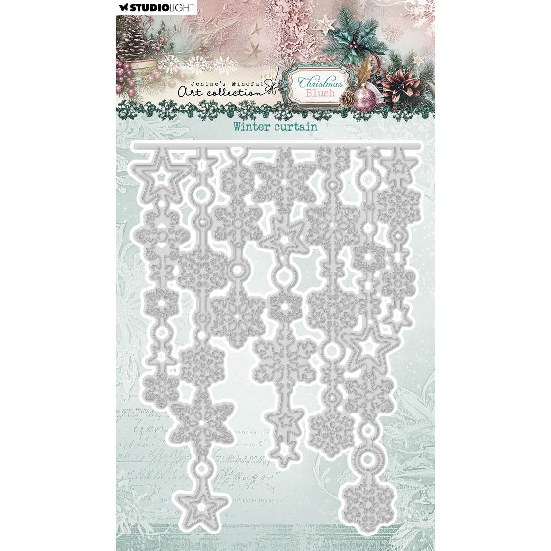 Studio Light Christmas Blush Winter Curtain Die jma-cb-cd1062