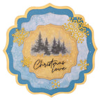 Studio Light Christmas Forest Background Paper sl-cf-dpp474 trees snowflakes christmas love card