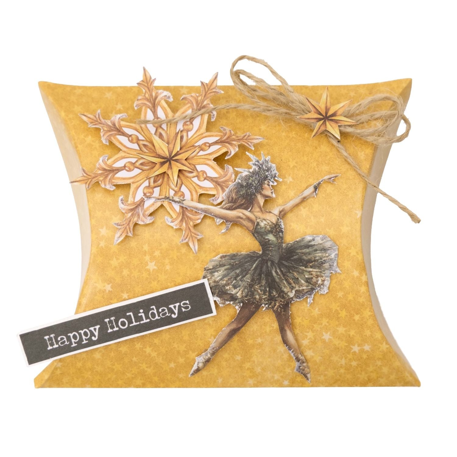 Studio Light Christmas Forest Die Cut Paper Pad Elements sl-cf-dcpp475 ballerina star brown bow