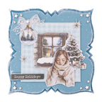 Studio Light Christmas Forest Die Cut Paper Pad Elements sl-cf-dcpp475 christmas tree window stars happy holidays card