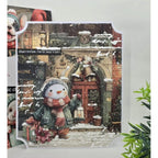 Studio Light Classic Christmas Collage 8x8 Paper Pad Essentials ccl-es-cpp498 snowman scarf snow bells card