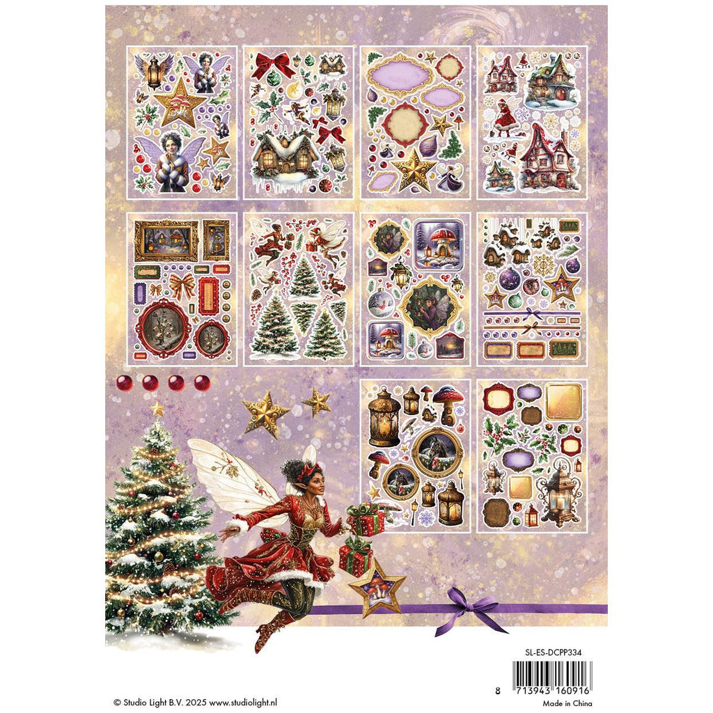 Studio Light Die Cut Paper Pad Fairy Christmas sl-es-dcpp334 pages