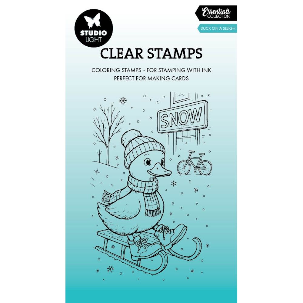 Studio Light Duck on a Sleigh Essentials Clear Stamp sl-es-stamp899