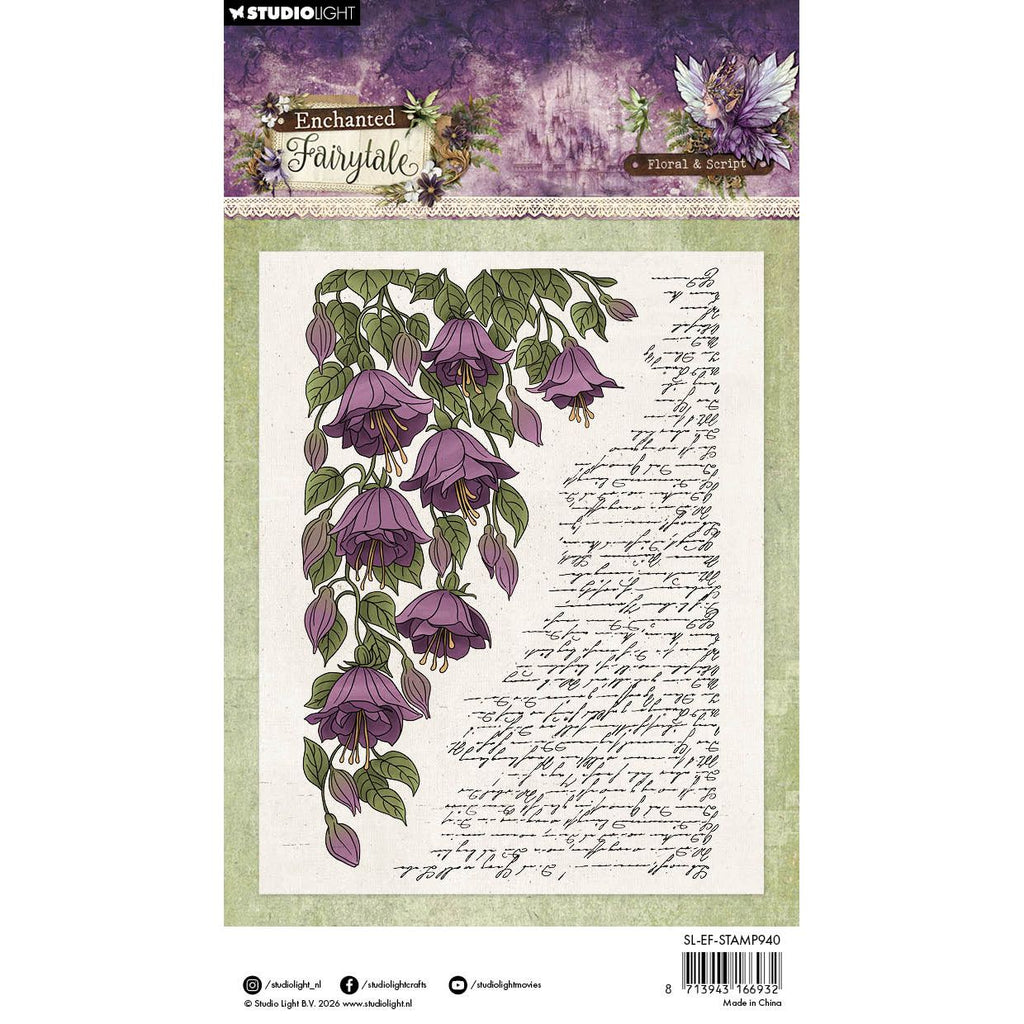 Studio Light Floral and Script Clear Stamps sl-ef-stamp940 package back