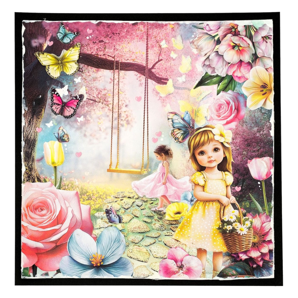 Studio Light Fluttering Flowers Collage Paper Pad sl-es-cpp375 swing
