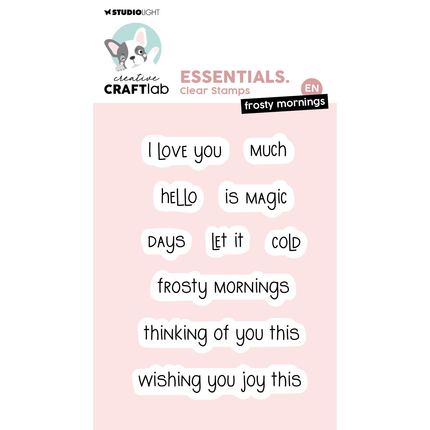 Studio Light Frosty Mornings Essentials Clear Stamps ccl-es-stamp813