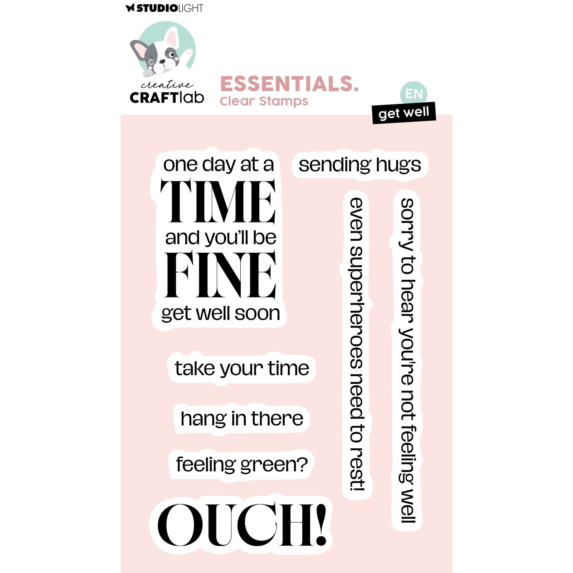 Studio Light Get Well Essentials Clear Stamps ccl-es-stamp930