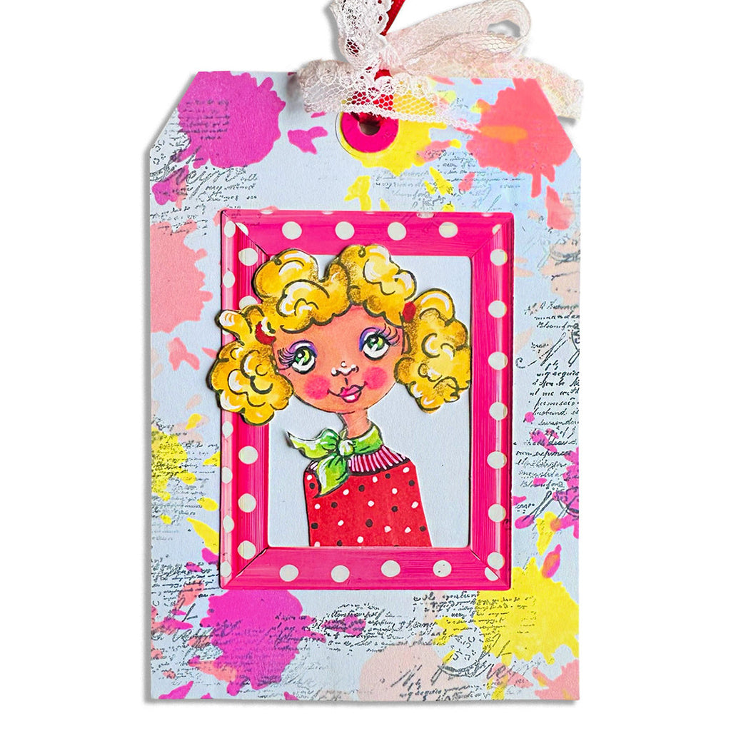 Studio Light Golden Oldie Mixed Paper Pad abm-26-mpp454 framed girl