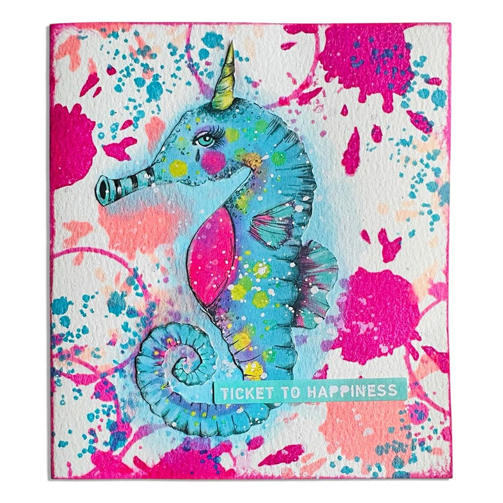 Studio Light Golden Oldie Mixed Paper Pad abm-26-mpp454 seahorse