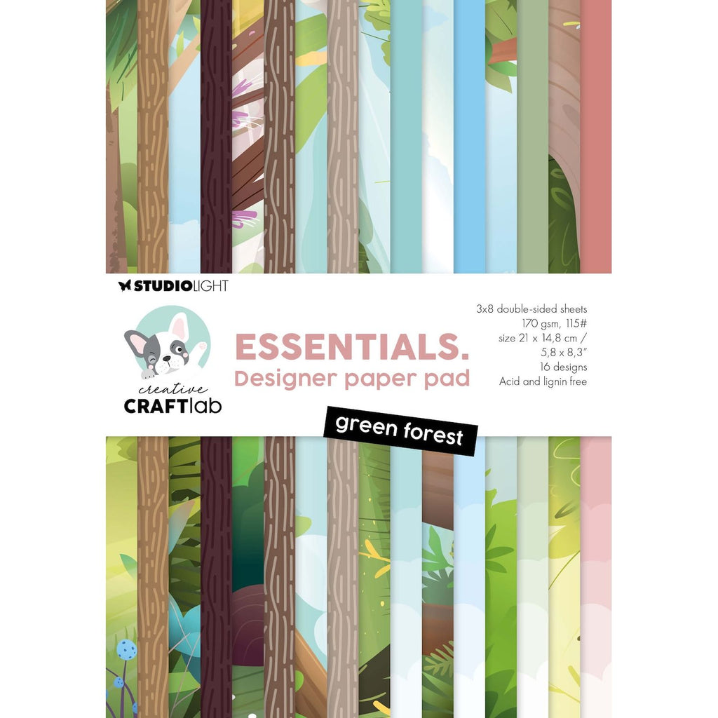 Studio Light Green Forest Essentials Paper Pad ccl-es-dpp407