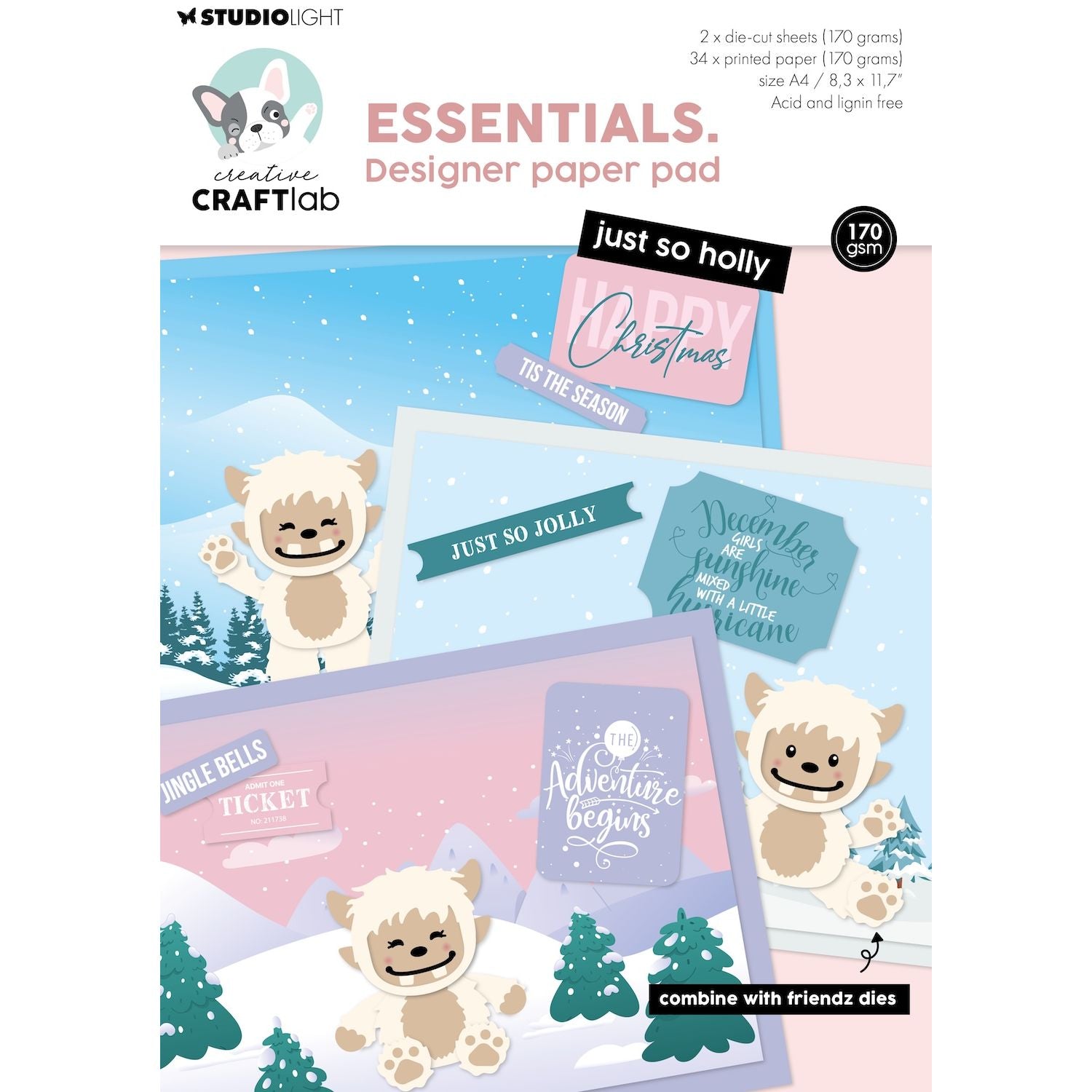 Studio Light Just So Holly Essentials Paper Pad ccl-es-dpp492