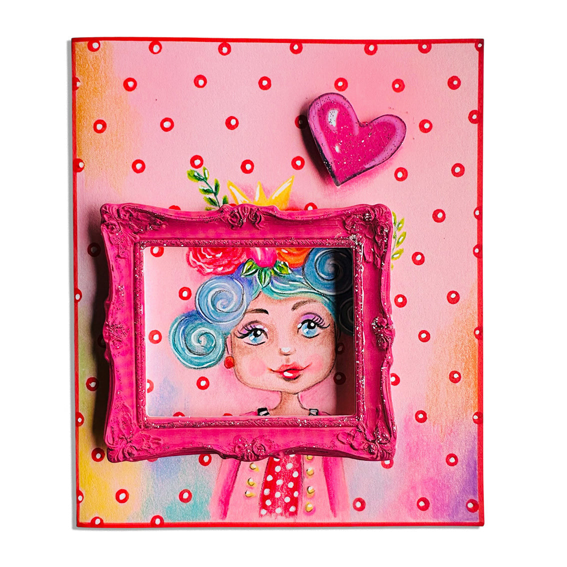 Studio Light Little Frames Paper Elements abm-26-pe54 heart girl