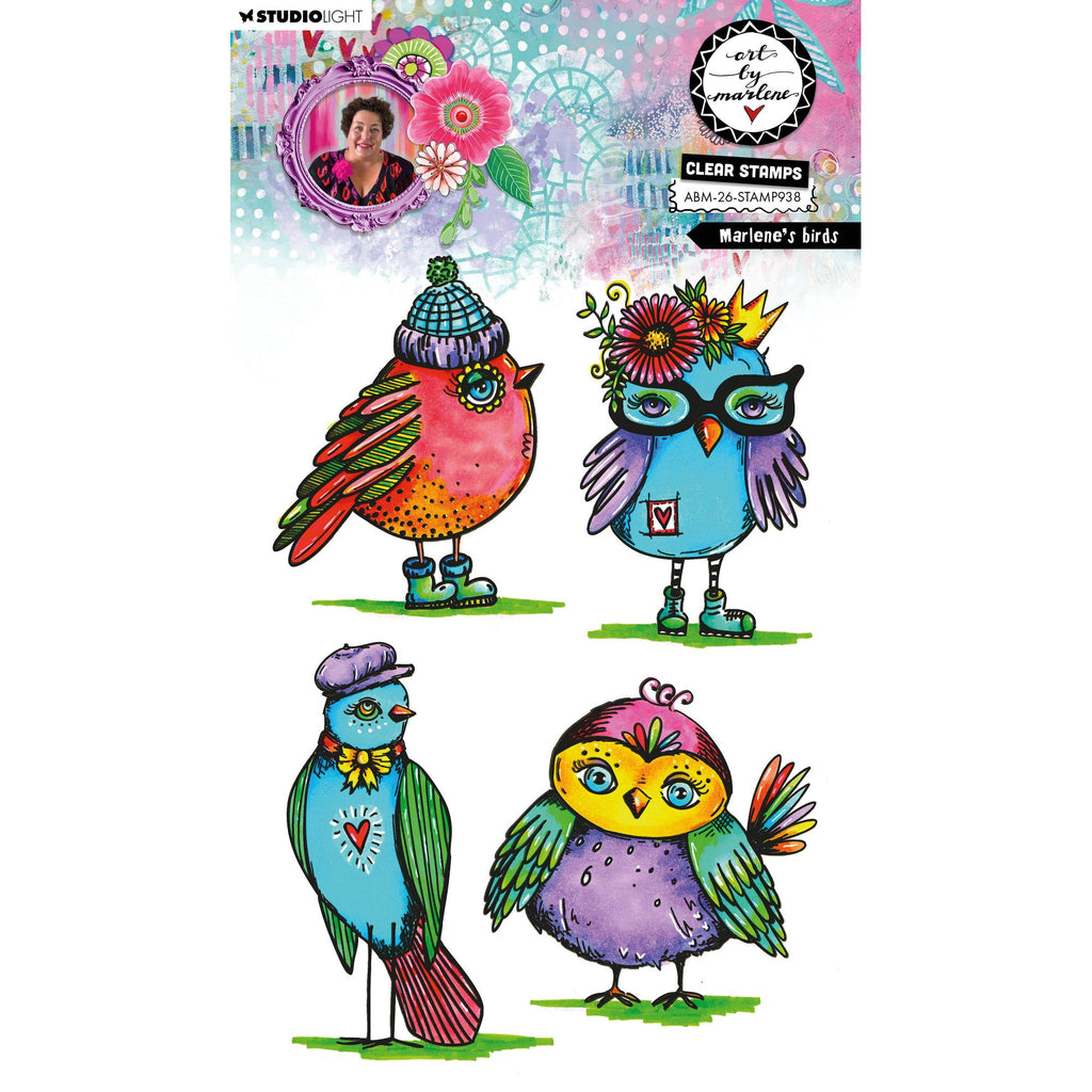 Studio Light Marlene's Birds Clear Stamps abm-26-stamp938
